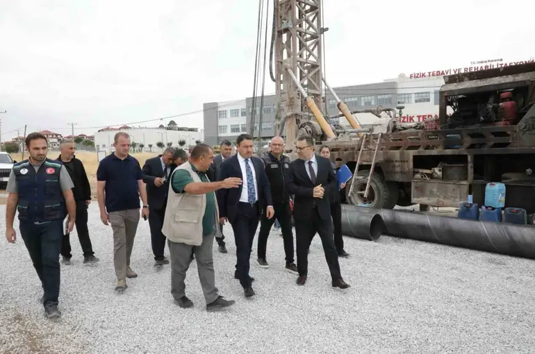 Yoncalı’da jeotermal üretim kuyusu için sondaj başladı
