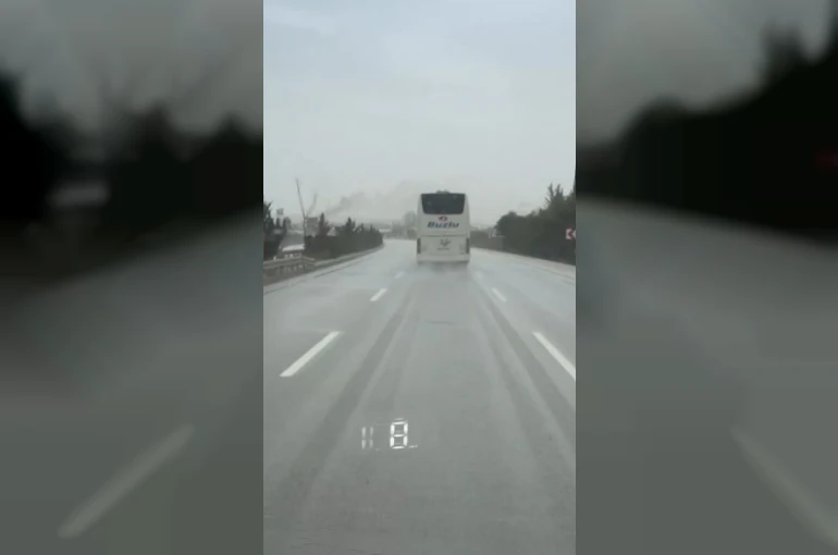 10 kişinin hayatını kaybettiği kazaya karışan firmanın bir başka otobüsü aynı güzergahta hız yaparken görüntülendi