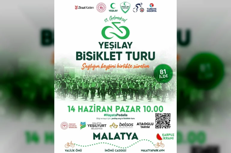 ’13. Geleneksel Yeşilay Bisiklet Turu’ 14 Haziran’da düzenlenecek
