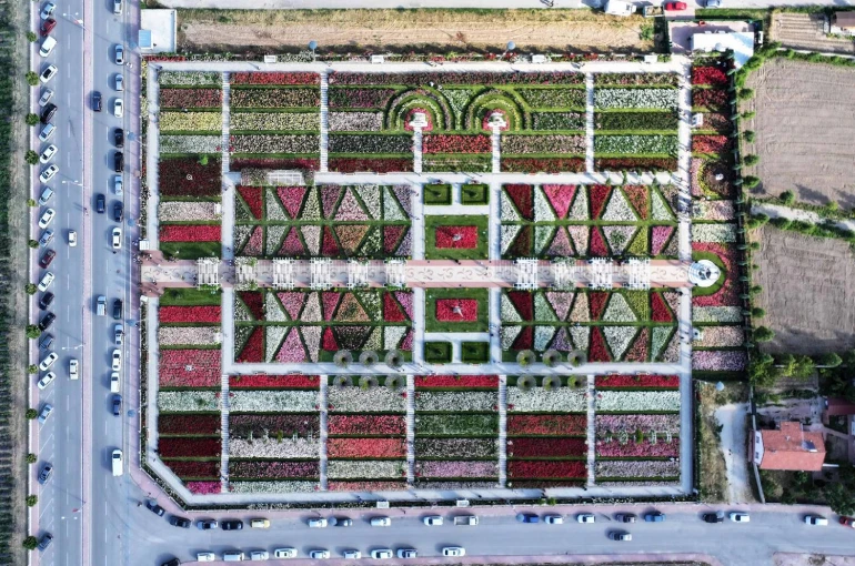 190 çeşit gül görsel şölen sunuyor