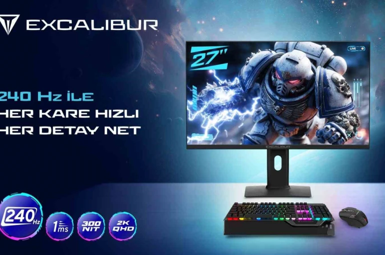 2K çözünürlük ve 240 Hz yenileme hızına sahip yeni oyuncu monitörü tanıtıldı
