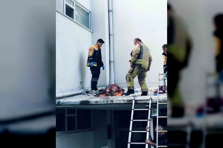 4 el silah sesi duyuldu, kadın kendini 6. kattan aşağı attı