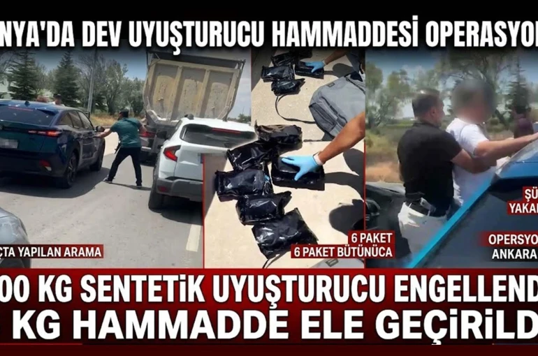 900 kilo sentetik uyuşturucu engellendi: 6 kilo hammadde ele geçirildi