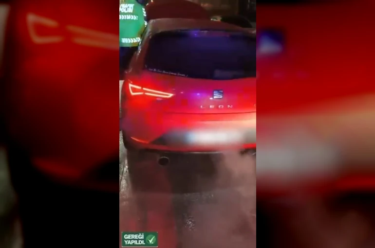 Abart egzoz bulunan 81 araç trafikten men edildi: 901 bin lira ceza