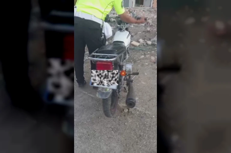 Abartı egzoz kullanan 9 motosikletliye 1 milyon 350 bin TL ceza