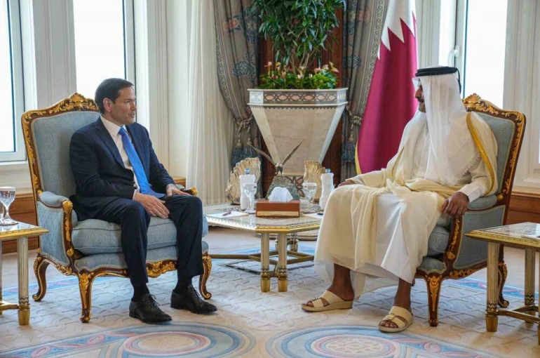 ABD Dışişleri Bakanı Rubio, Katar Emiri Al-Thani ile bir araya geldi