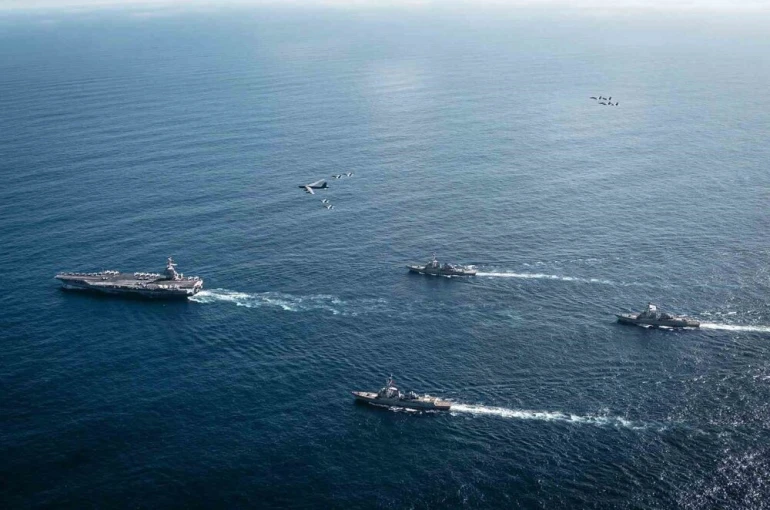 ABD donanmasından "Güney Mızrağı Operasyonu" açıklaması: "Dünyanın en büyük uçak gemisi USS Gerald R. Ford Karayip Denizi’nde"
