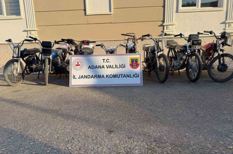 Adana’da 8 motosiklet ele geçirildi 6 şüpheli yakalandı