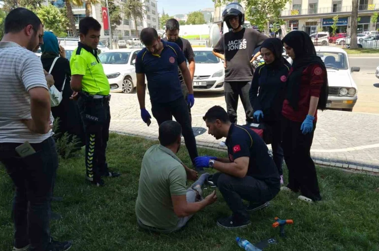 Adıyaman’da motosiklet devrildi: 1 yaralı