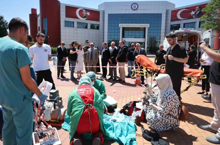 ADÜ’de tatbikat başarıyla yapıldı