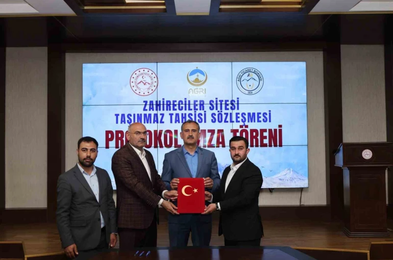 Ağrı’da zahirecilik sektörüne yönelik yatırım için taşınmaz tahsis edildi