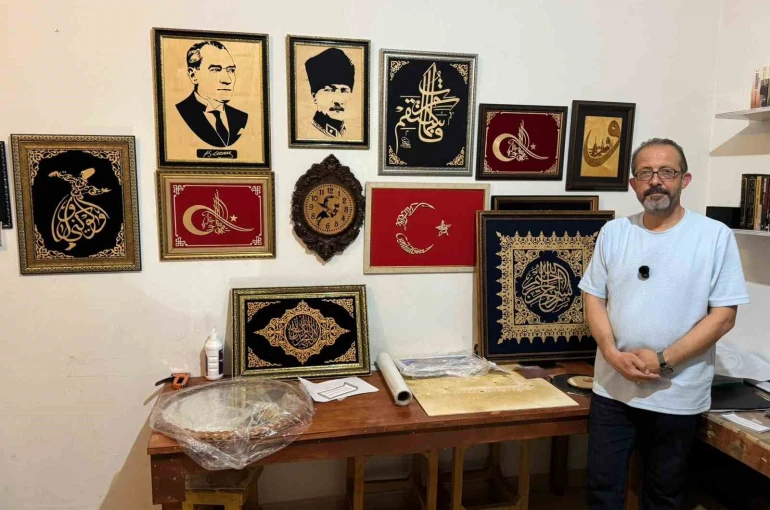 Ahşaba sanatla hayat veriyor: 12 yıllık naht tutkusu 
