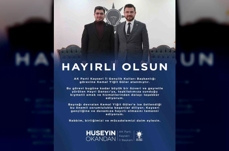 Ak Parti Kayseri İl Gençlik Kolları Başkanı Kemal Yiğit Güler oldu