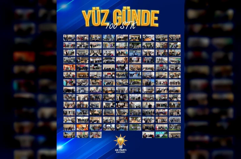 AK Parti Kayseri İl Teşkilatı ‘Yüz Günde 100 STK Ziyareti’ programını tamamladı