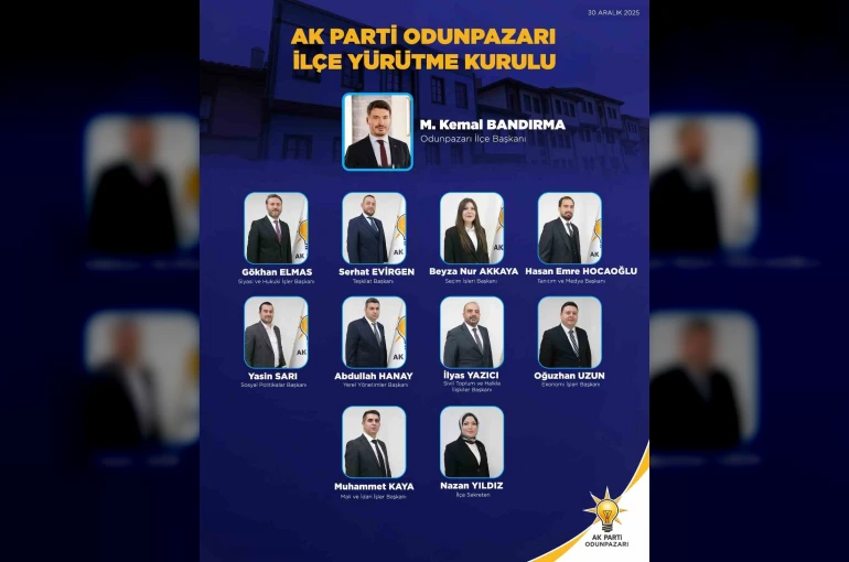 AK Parti Odunpazarı İlçe Yürütme Kurulu belli oldu