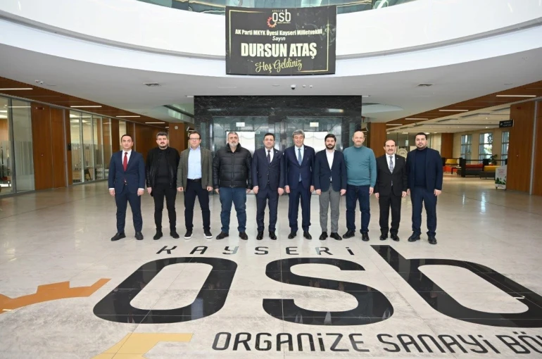 AK Partili Ataş, Kayseri OSB Yönetim Kurulu Toplantısı’na konuk oldu