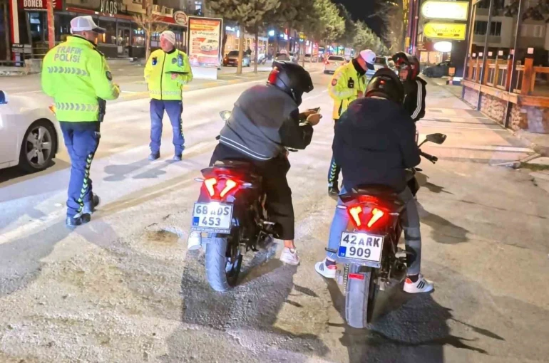 Aksaray’da motosikletlere yönelik denetimler artırıldı