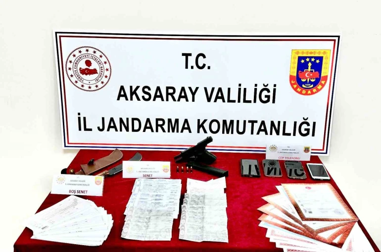 Aksaray’da tefeci operasyonu: 1 tutuklama