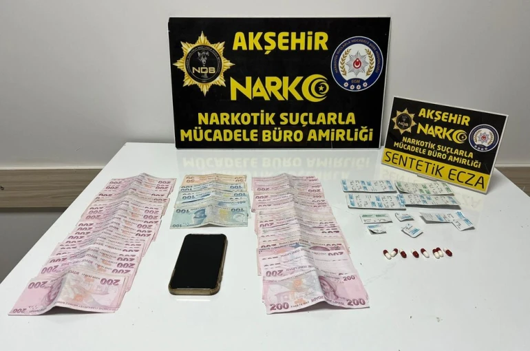 Akşehir’de polisten uyuşturucu operasyonu: 1 gözaltı