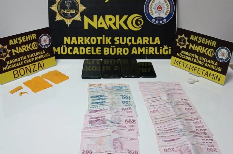 Akşehir'de uyuşturucu operasyonu