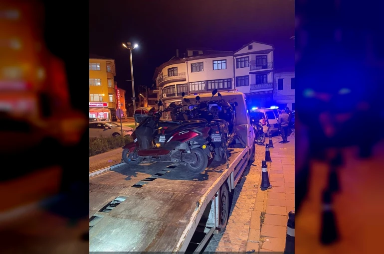Akşehir’de motosikletlere sıkı denetim