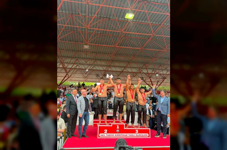 Aktaş, Tarihi Kırkpınar Yağlı Güreşleri’nde şampiyon oldu