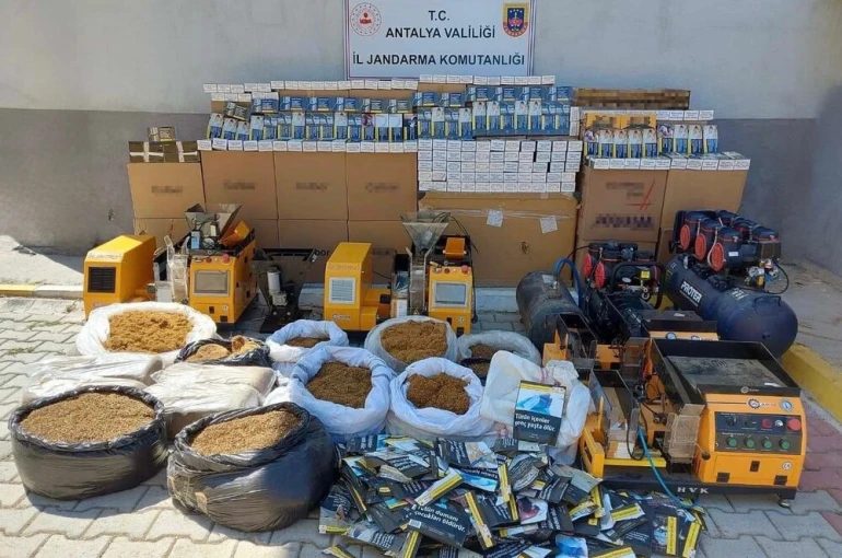 Alanya’da kaçak tütün operasyonu 