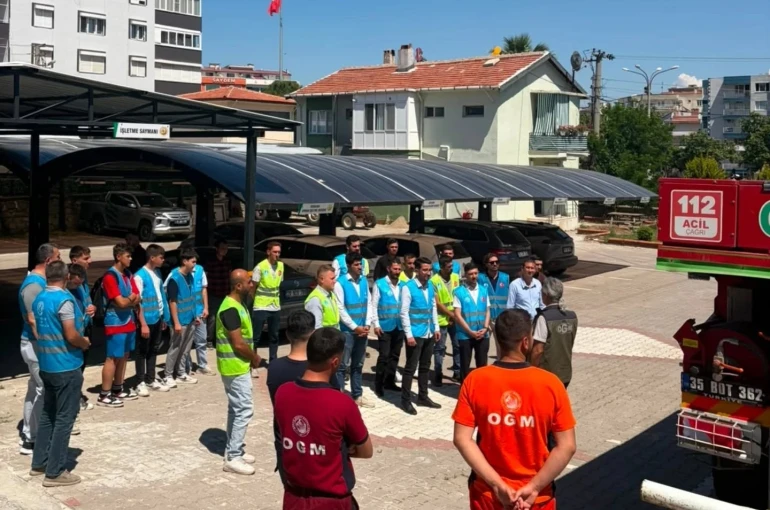 Aliağa Ülkü Ocakları’na uygulamalı orman yangınları eğitimi