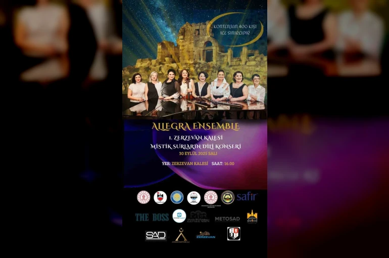 Allegra Ensemble, Zerzevan Kalesinde konser verecek