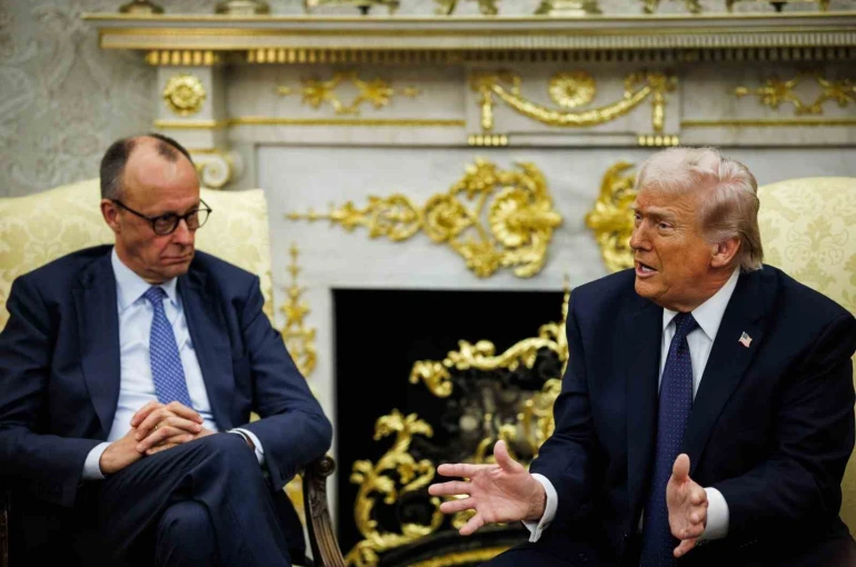 Almanya Başbakanı Merz, Beyaz Saray’da Trump ile bir araya geldi
