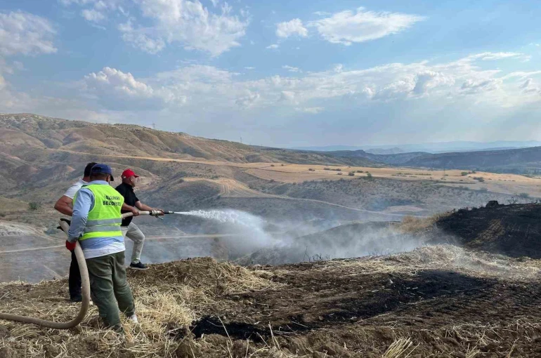 Ankara’da arazide çıkan yangın büyümeden söndürüldü