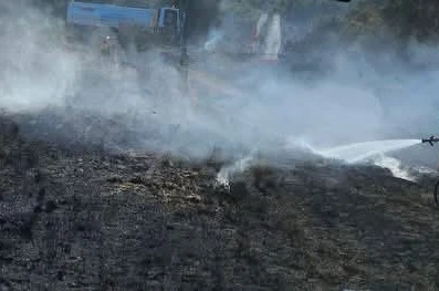 Antakya’da bahçe yangını