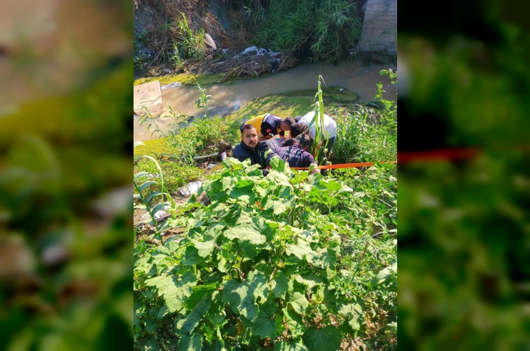 Antakya’da dereye uçan motosikletin sürücüsü yaralandı