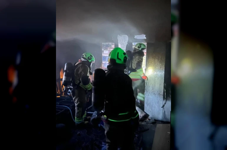 Antakya’da mesken yangını