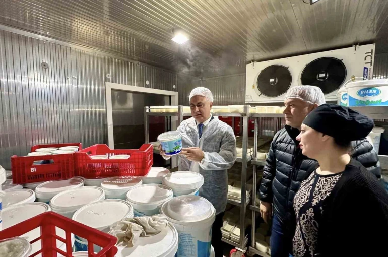 Antakya’da süt ürünleri üreten firma incelendi