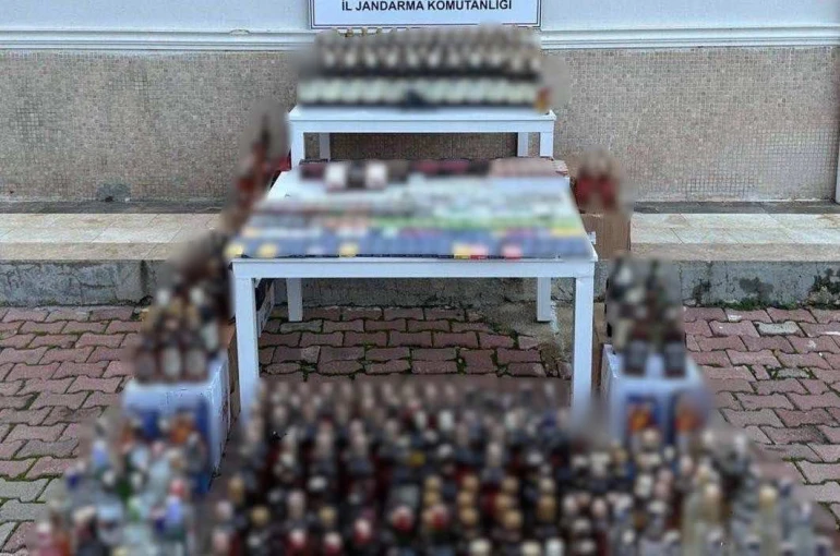 Antalya’da 852 litre kaçak alkol ele geçirildi