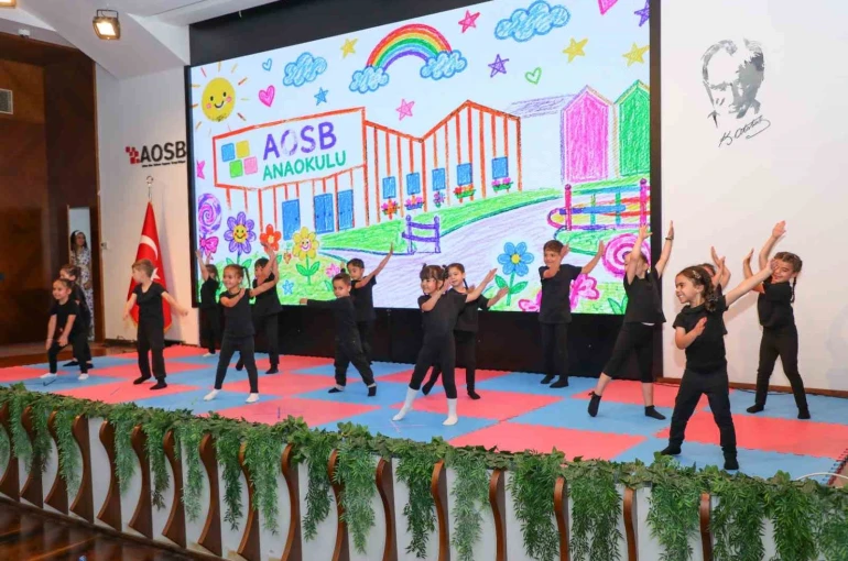 AOSB Anaokulu’nda ilk mezuniyet heyecanı