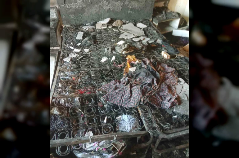 Araban’da kırsal mahalledeki ev yangınında eşyalar küle döndü
