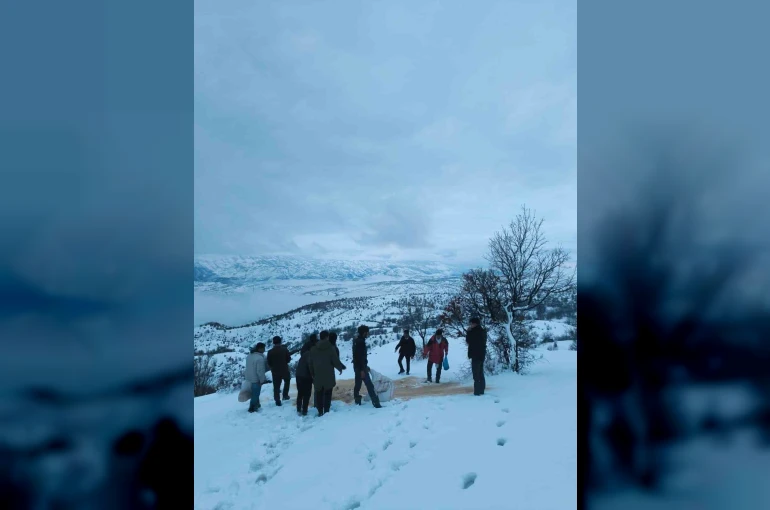 Arıcak’ta yaban hayvanları unutulmadı