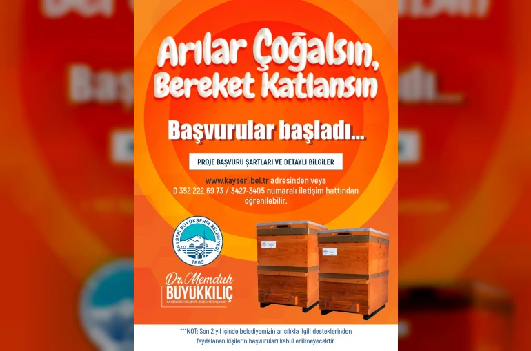 ’Arılar Çoğalsın, Bereket Katlansın’ projesine başvurular başladı