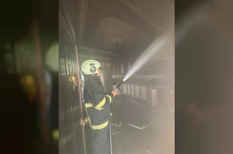 Arsuz’da ev yangını