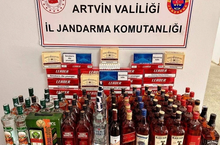 Artvin’de jandarmadan kaçakçılık operasyonu