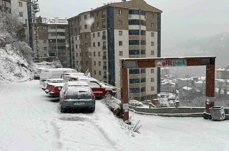 Artvin’de kar etkili oluyor