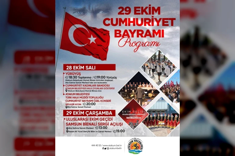 Atakum’da 29 Ekim’e özel kutlama