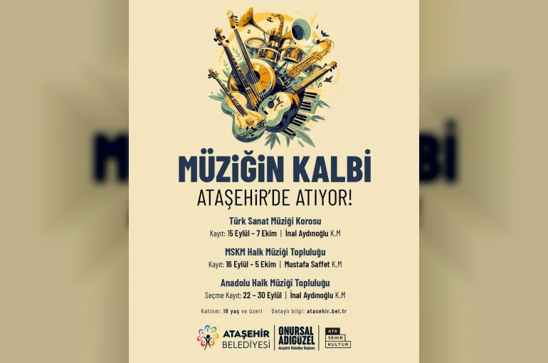 Ataşehir’de Kış Sanat Eğitimleri için kayıtlar başlıyor