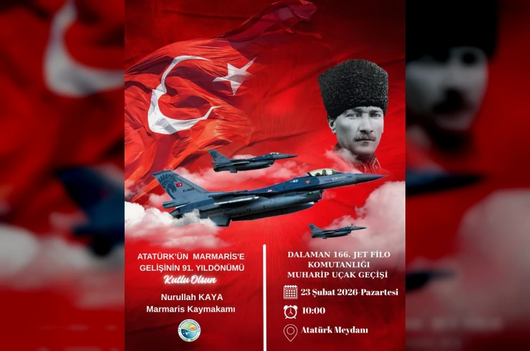 Atatürk’ün Marmaris’e gelişinin yıldönümü törenlerle anılacak