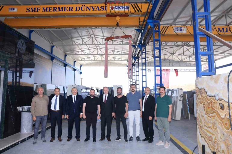 ATO Başkanı Baran, Yuvaköy Mermerciler Sitesi’nde sektör temsilcileriyle bir araya geldi