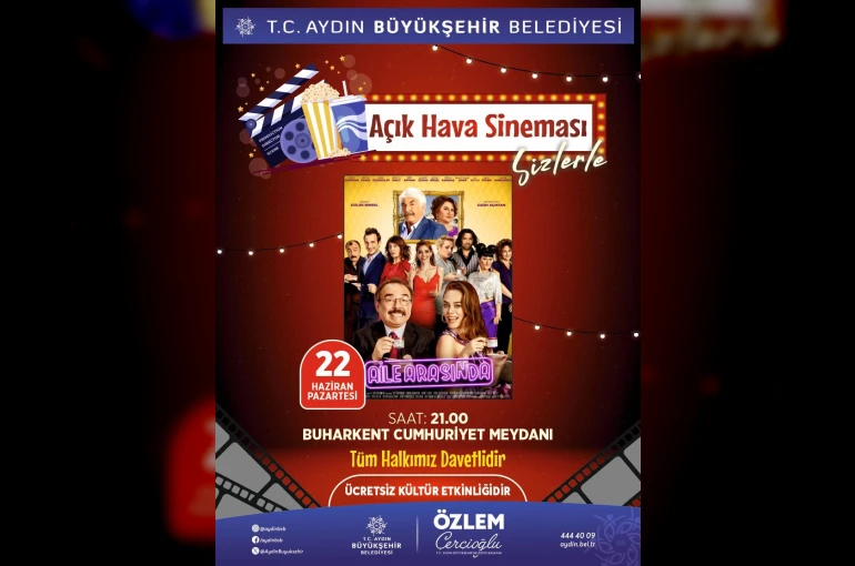 Aydın Büyükşehir Belediyesi vatandaşları açık hava sineması etkinlikleri ile buluşturacak