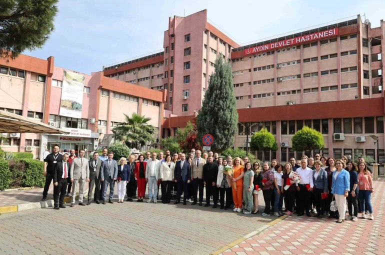Aydın Devlet Hastanesi’ne veda programı düzenlendi