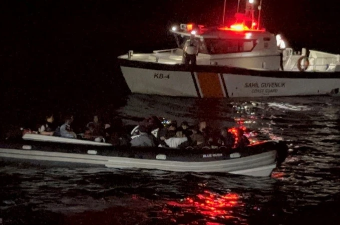 Aydın’da 32 düzensiz göçmen kurtarıldı